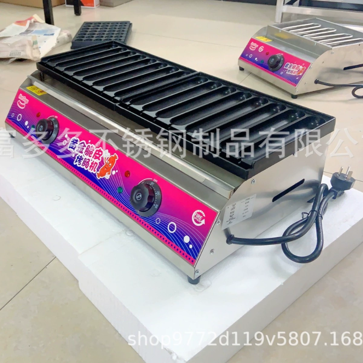 Коммерческий интернет знаменитость электрическое Отопление Золотая хрустящая колбасная машина ночной рынок стойл крахмал колбасная Машина источник производитель