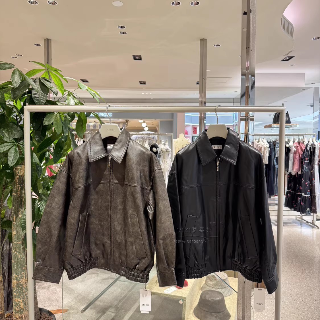 Wzfs2554 Autumn and Winter New Versatile Lapel Retro Loose Imitation Leather Jacket Cross-Border Women's Style