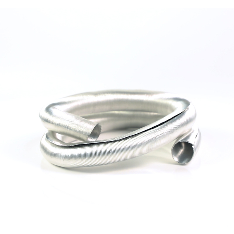 汽车空调隔热管驻车暖风铝箔波纹管48mm线束护套管开口铝箔管工厂