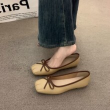 法式温柔晚晚玛丽珍鞋气质浅口单鞋女春2026新款配裙子芭蕾豆豆鞋