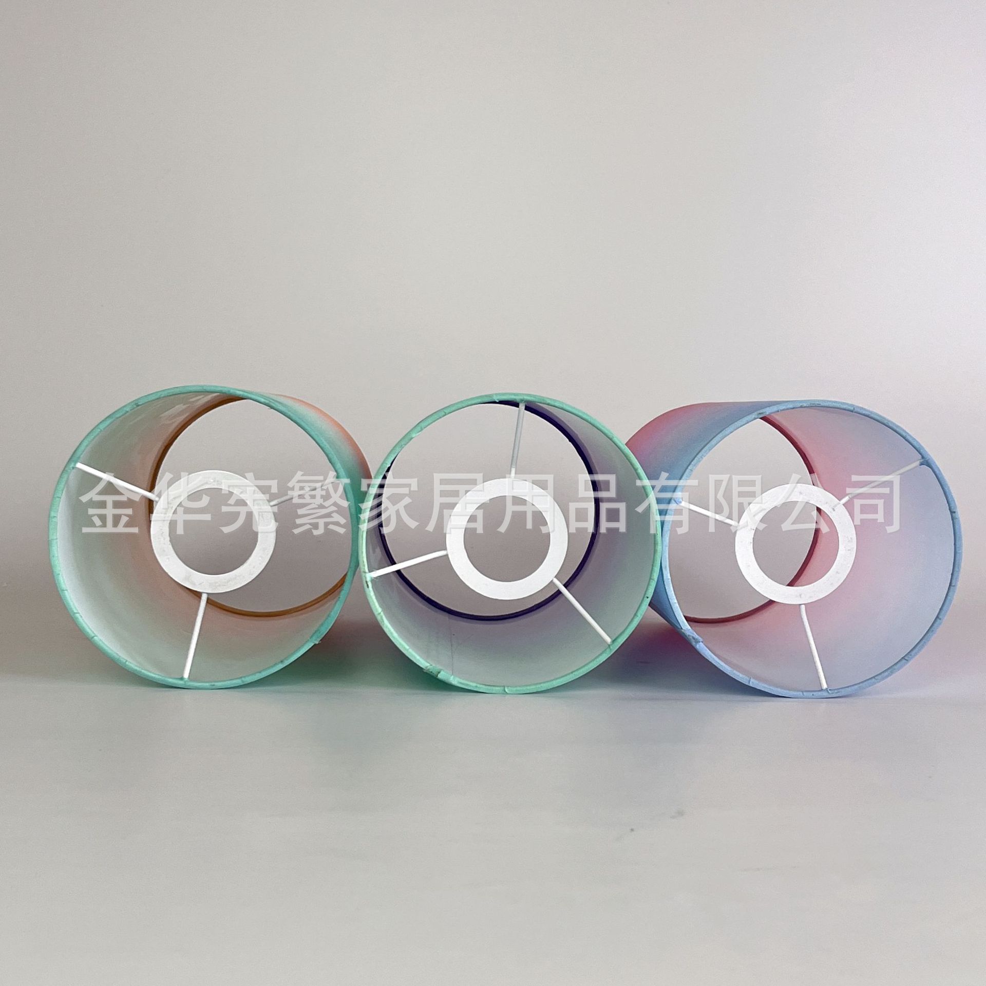 Lámparas de mesa de tela transfronterizas de explosión gradiente de color fantasma E27 sombreante lámpara de pared de iluminación decoración de nicho candelabro creativo