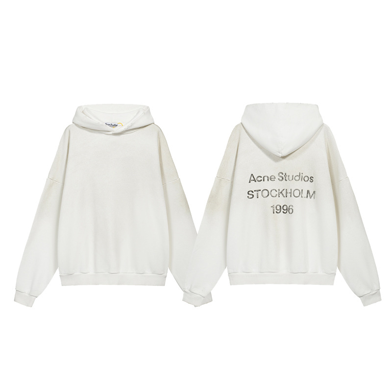 Acne Studios Stockholm 1996 Sweater Washed Distressed White