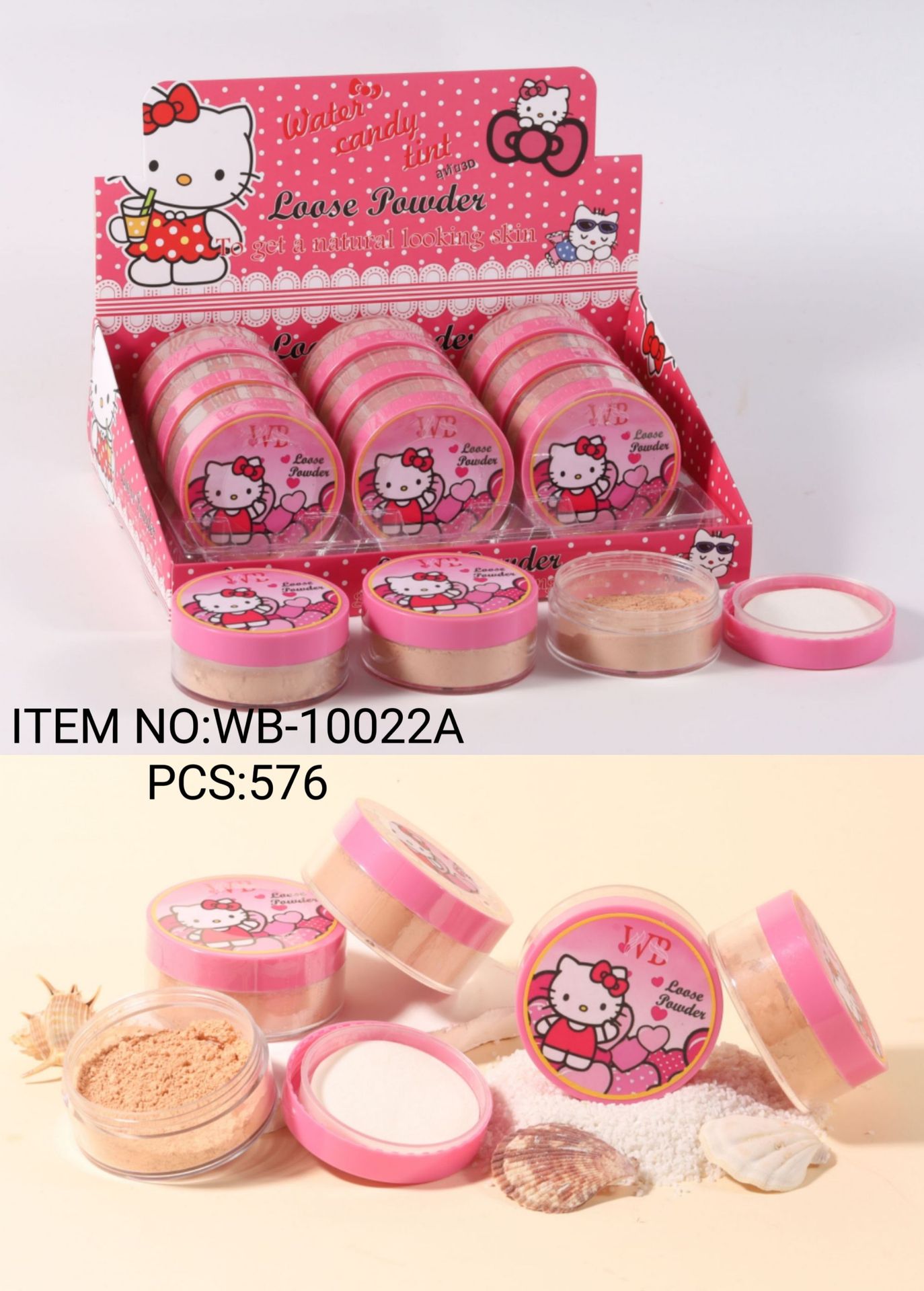 El nuevo polvo suelto transfronterizo de tres colores de comercio exterior, polvo de maquillaje, polvo de rubor, corrector de larga duración, control de aceite, polvo de miel impermeable, polvo de alto brillo