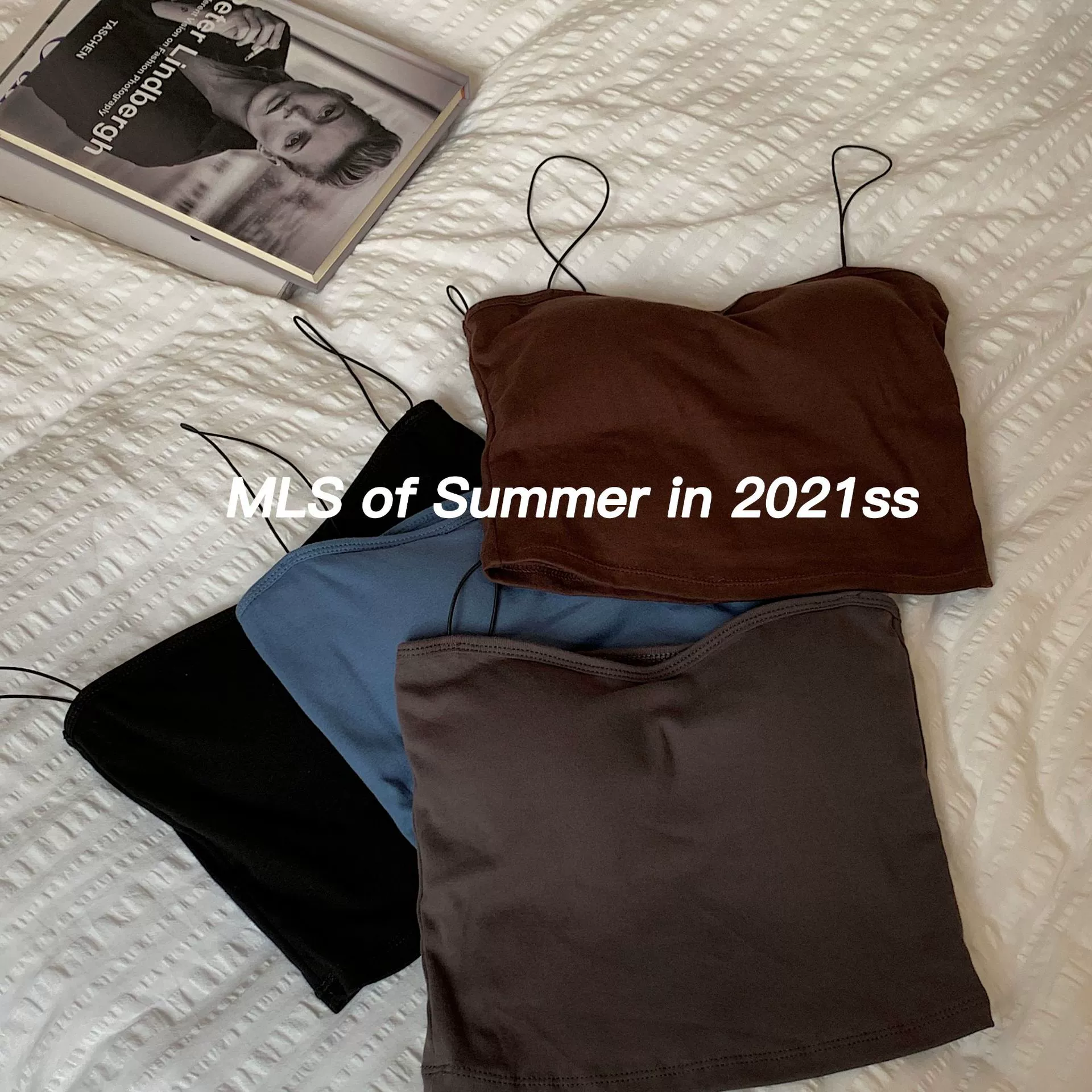 Картина маслом майка для девочек с нагрудной подушечкой Внутренний дизайн Sense Маленькая красота с запахом на спине Нагрудное нижнее белье Верхняя одежда Базовый верх