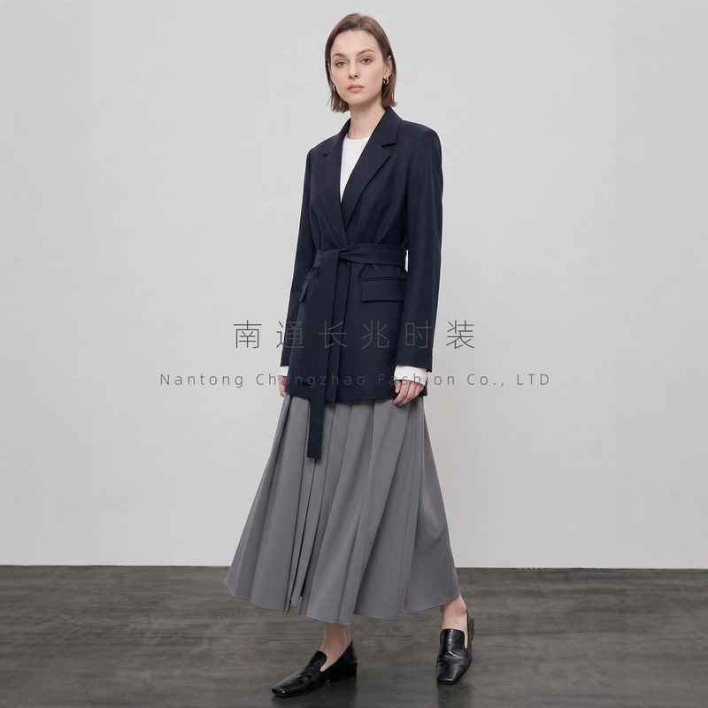 Th Theorist Women's Blazer Spring and Autumn Long Sleeve Elegant Slimming Wool Women's Suit Jacket Th Theorist Women's Blazer Spring and Autumn Long Sleeve Elegant Slimming Wool Women's Suit Jacket