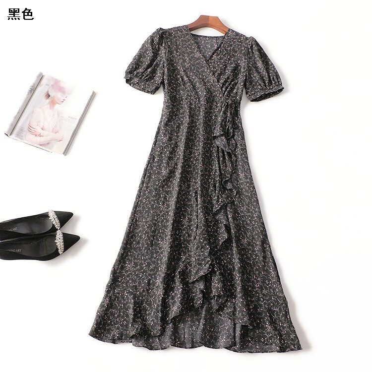 411495 Summer Dress Women's Extra Long Short Sleeve V-Neck Shenzhen Mingwei Wholesale Quality Women 411495 Summer Dress Women's Extra Long Short Sleeve V-Neck Shenzhen Mingwei Wholesale Quality Women