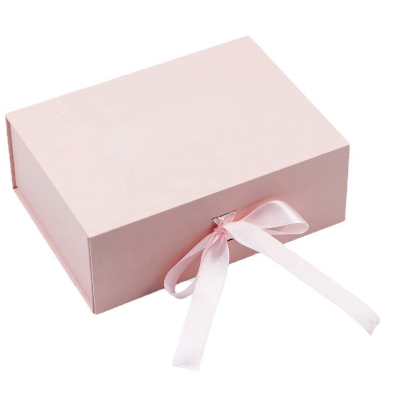 Caja de regalo plegable de arco transfronterizo imán de alta calidad caja de cosméticos tipo libro una pieza caja plegable caja magnética personalizada