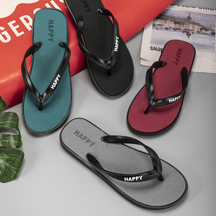 New Men's Flip-Flops Summer Non-Slip Outdoor Sandals Couple Flip-Flops Slippers Men's Casual Beach Shoes