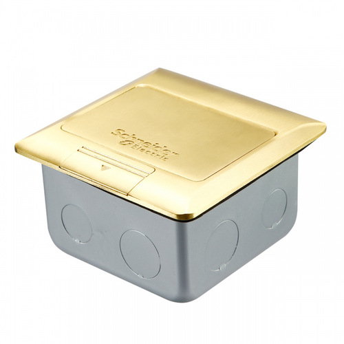 Schneider official original five-hole copper phone and computer (pop-up undamped) ground socket