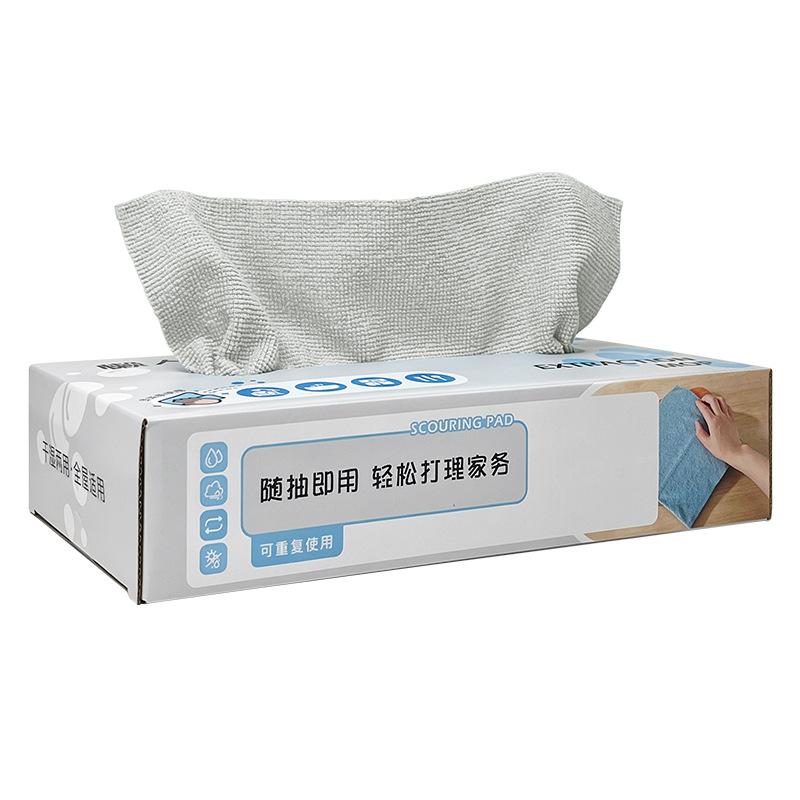 Trapos extraíables para lavar platos Paño de cocina de microfibra absorbente de agua Estropajo desechable Trapos perezosos al por mayor image 56