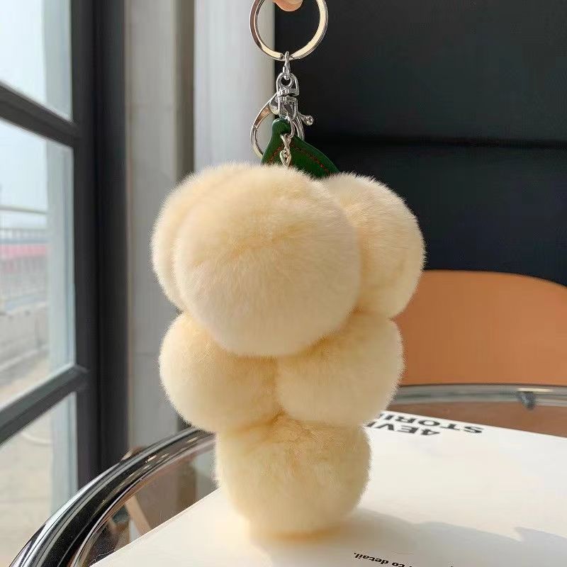 35g Weight Keychain Classification 1 Piece Quantity Holiday, Banquet, Daily Occasion Plush Material Fruit Pattern Casual, Elegant, Lady Style 1 Piece Casual Elegant Lady Fruit Plush Keychain 18