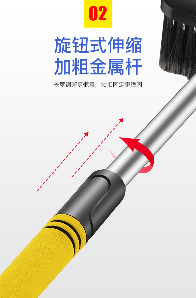 Cross-border hot sale car snow removal shovel car multi-function snow removal shovel ice tool winter two-head snow removal artifact