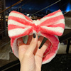 Coral headband, hair accessory for face washing with bow, Korean style, wholesale