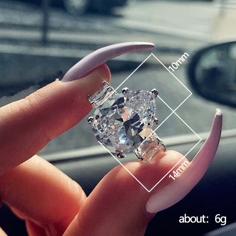 Wholesale IG Style Shiny Water Droplets Copper Inlay Zircon Rings display picture 1