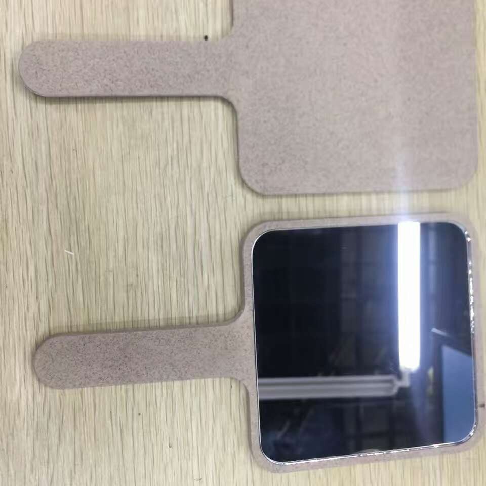 小麦秸秆材质梳子镜子化妆镜框麦纤维秸秆生物材料