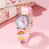 Cute children's watch, rainbow quartz watch strap for boys and girls