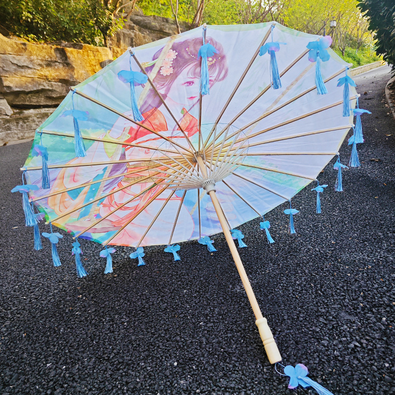 사진 70호 + 하늘색 꽃잎 술