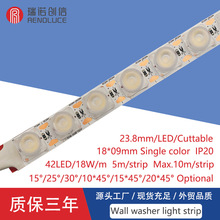 indoor flexible cuttable wallwasher lightstrip with adhesive