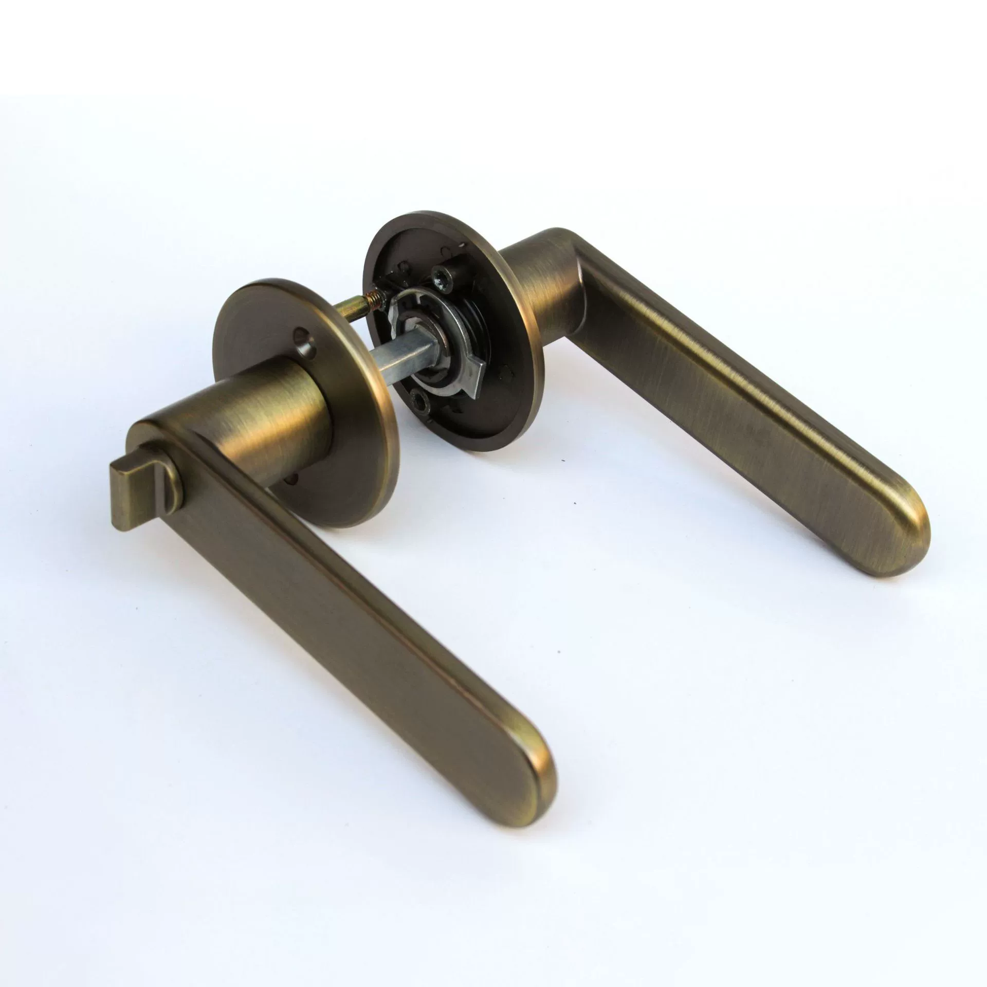 Фабрика прямые поставки зеленый древний цинковый сплав ручка замок Ванная комната спальня комната ванная комната Американский отель деревянный дверной замок