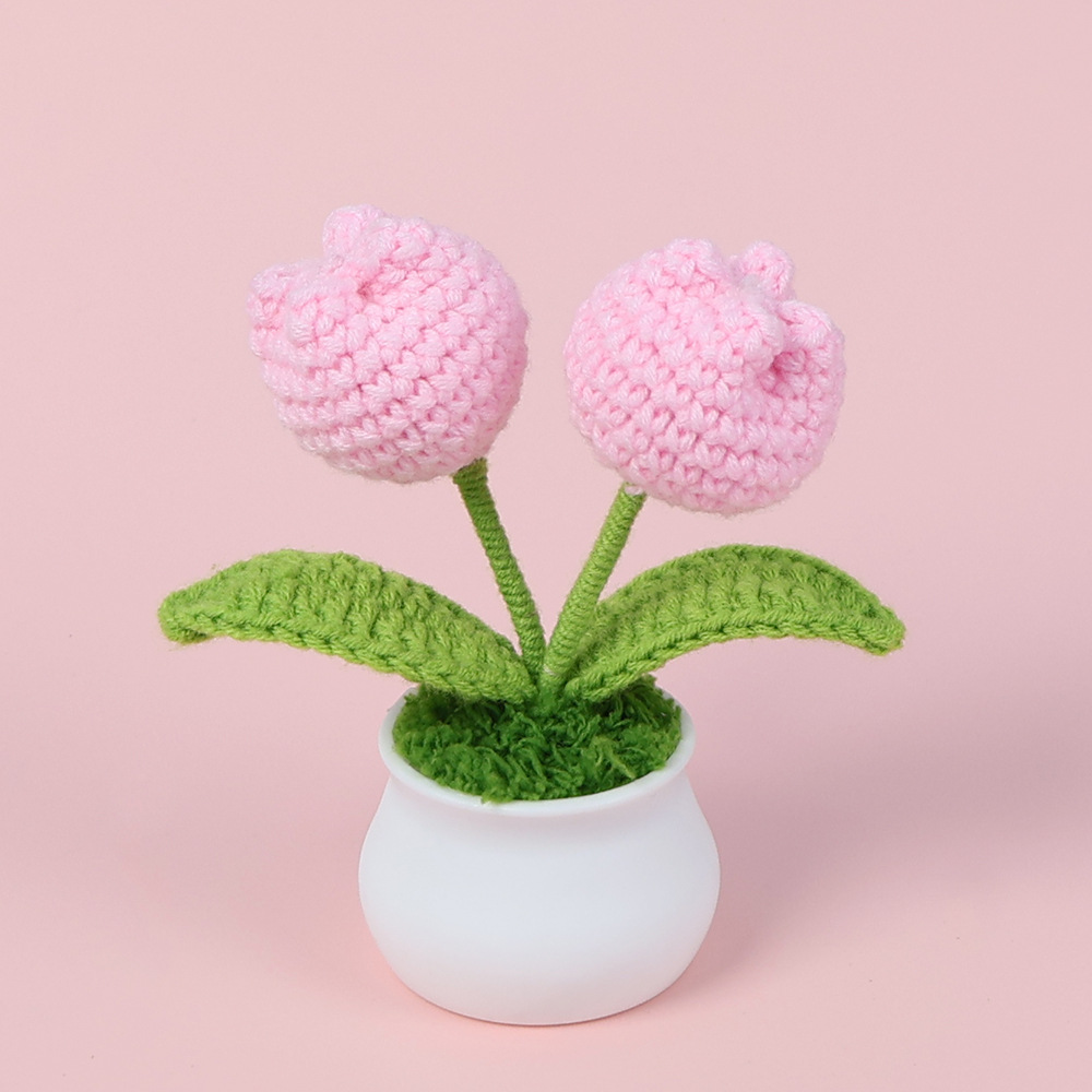 Tulipanas rosadas de dos cabezas