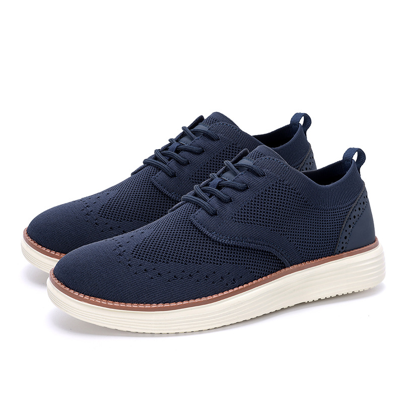 2025 nuevos zapatos casuales de hombre ligeros transfronterizos Amazonas tamaño 48 transpirables zapatos de tela voladora para hombres image 11