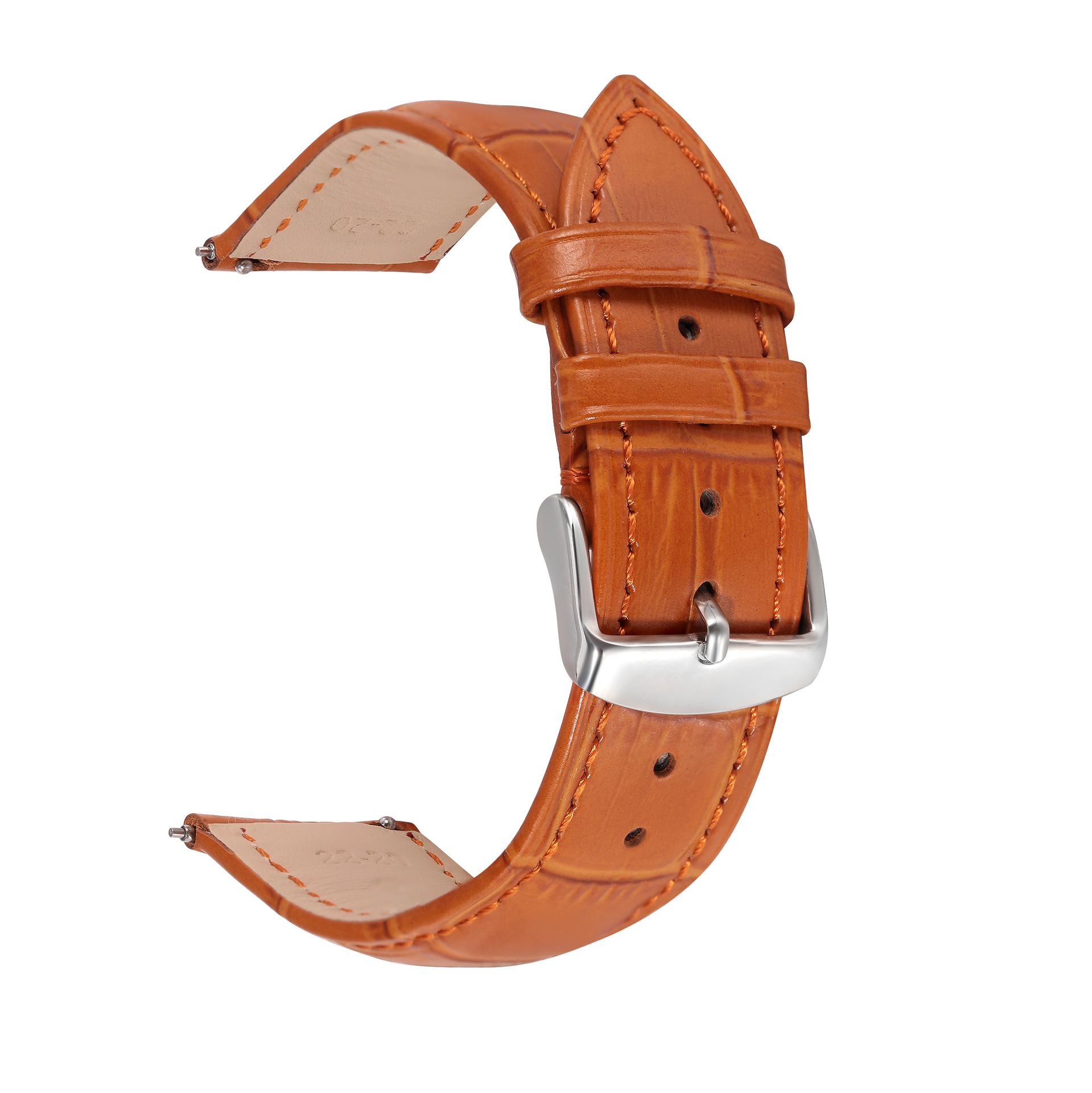 Correa de liberación rápida cinturón de cuero para hombres y mujeres para Huawei GT2 patrón de bambú piel de vaca Rongyao Huami reloj inteligente