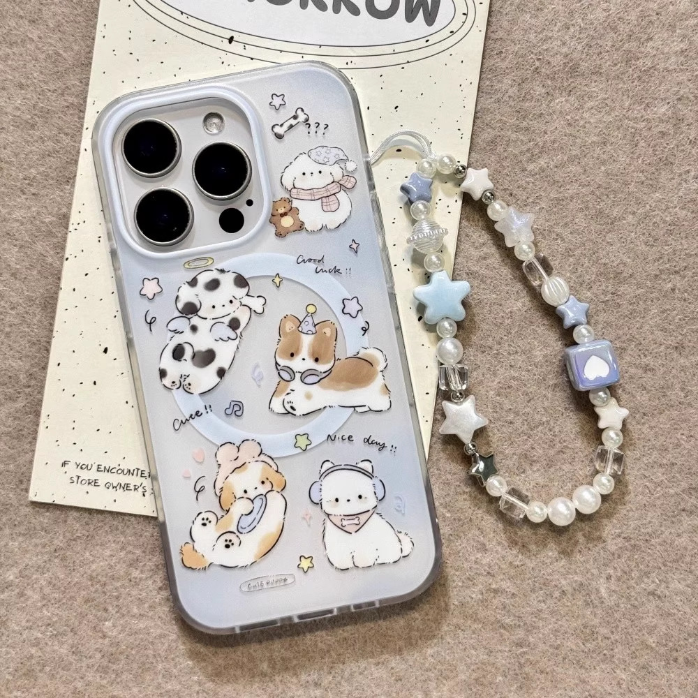 Cadena magnética succión monocasco-gradiente azul cachorro QJ