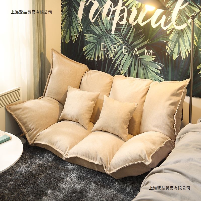 Lazy Sofa Internet Celebrity Tatami Floor Bedroom Single or Double Small Apartment Foldable Rental Japanese Bed Dual-Use