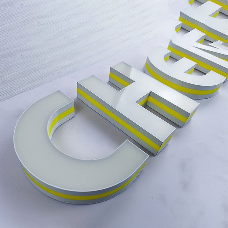 led亚克力双面侧发光招牌门头迷你树脂发光字 3d立体打印发光字