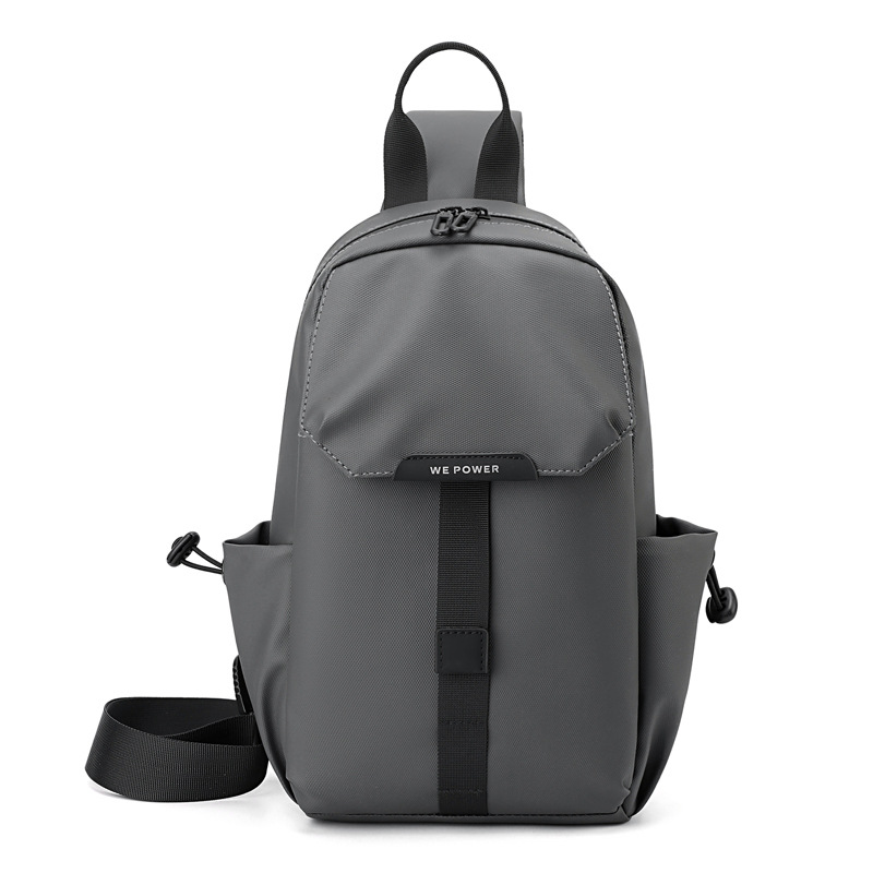 WEPOWER bolso de pecho simple para hombres, bolso de hombro para hombres, bolso de pecho, bolso deportivo, bolso de nylon impermeable.