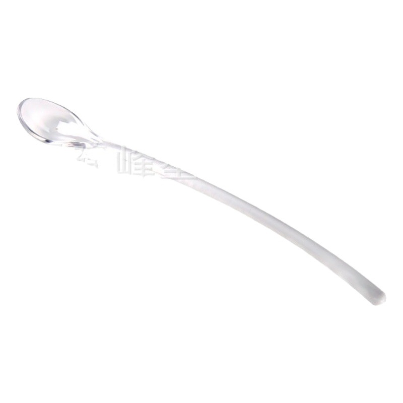 Disposable Transparent Mini Transparent Coffee Spoon Coffee Mixing Rod Thick Plastic Mixing Spoon Coffee Spoon