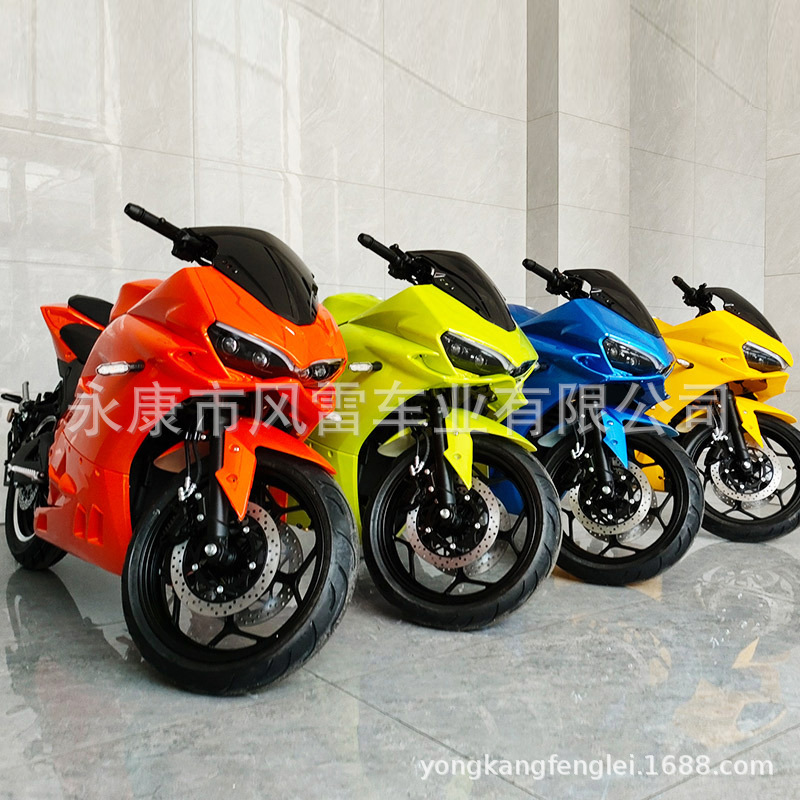 La motocicleta eléctrica Jiaolong de Ducati para adultos 72v gran automóvil deportivo carrera de pórtico de alta velocidad cambio de aceite a motocicletas eléctricas image 4