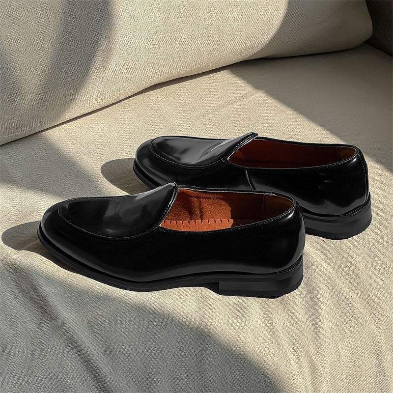 Chaussures Derby décontractées à semelle épaisse ShoeVault, rehaussantes et faciles à enfiler, pour hommes et femmes. Mocassins habillés à bout rond._voghion.com