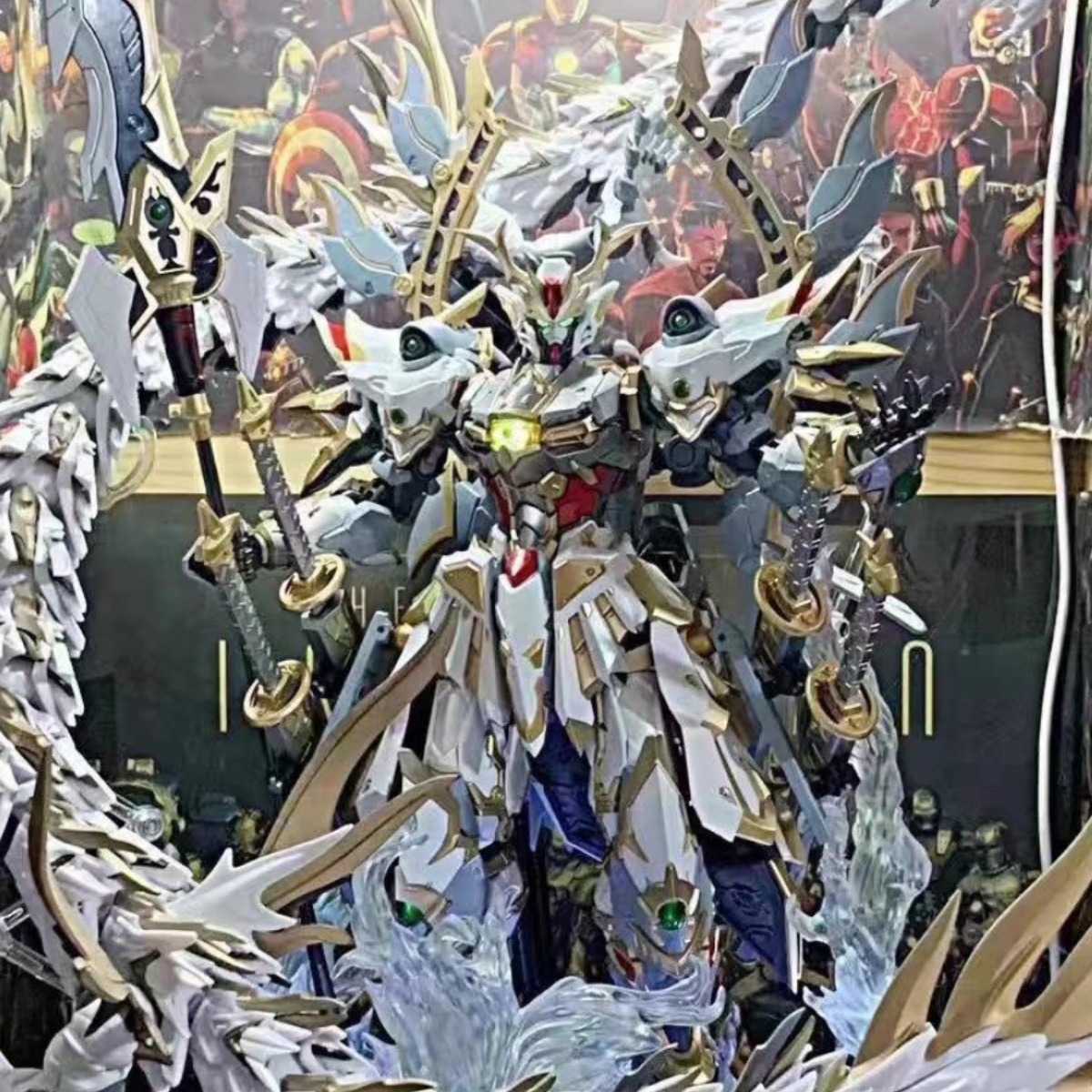 최대 HG 조립 변형 모토핵 LU BU BAI HU AO C GAN CAO REN GUAN YU MECHA 모델 장난감 블라인드 박스