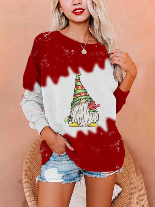 2025 Autumn and Winter New Sweatshirt 3D Digital Printing Christmas Pullover Casual Fashion Round Neck Sweatshirt
