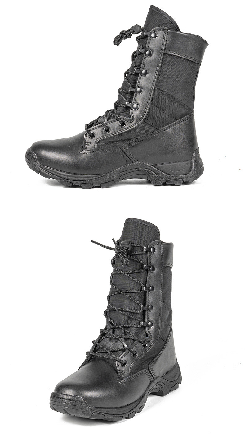 High-top combat boots Green desert boots Brown boots Light combat boots Training boots_voghion.com
