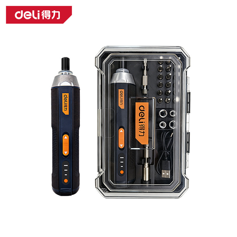 Deli Electric Screwdriver Small Household Rechargeable Screwdriver Handheld Multi-Function Electric Screwdriver C201 Deli Electric Screwdriver Small Household Rechargeable Screwdriver Handheld Multi-Function Electric Screwdriver C201