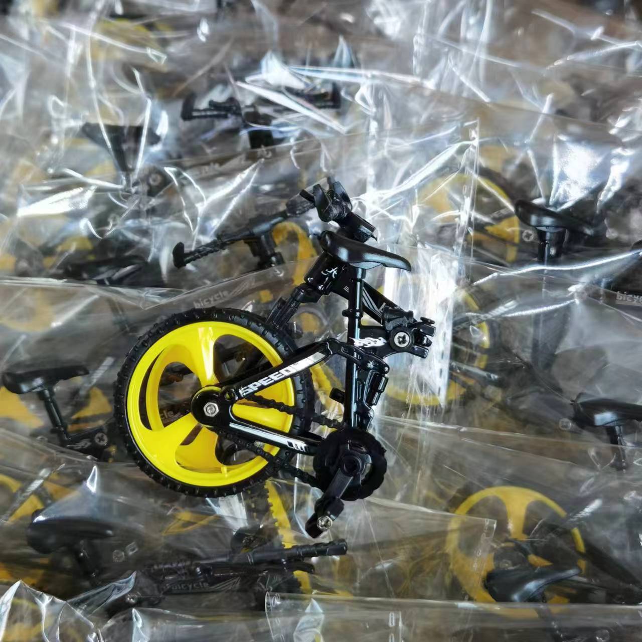 折叠自行车 亚马逊合金仿真手指单车创意新款速降山地车手指小轮