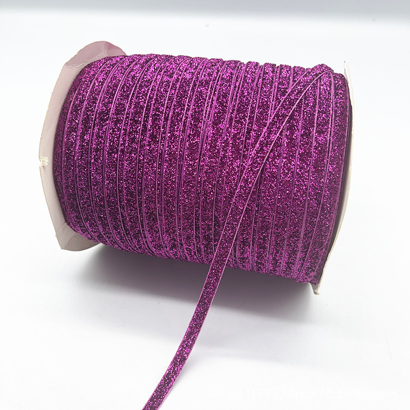 Fabricantes al por mayor 1CM hechos a mano embalaje de regalos de cinta de lana unilateral cinta de cebolla cinta de terciopelo decoración DIY