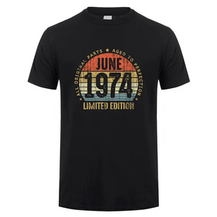 200g���ϚW�a��T���W�a��T��Made In April Juni 1974 T Shirt Ku