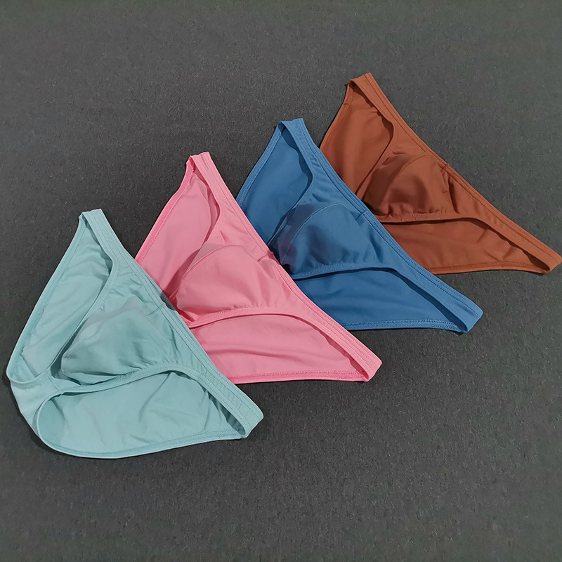 Spot Pass-On Pure Cotton Men's Underwear Cotton Briefs Low Sexy Bikini Briefs Dropshipping 215 #