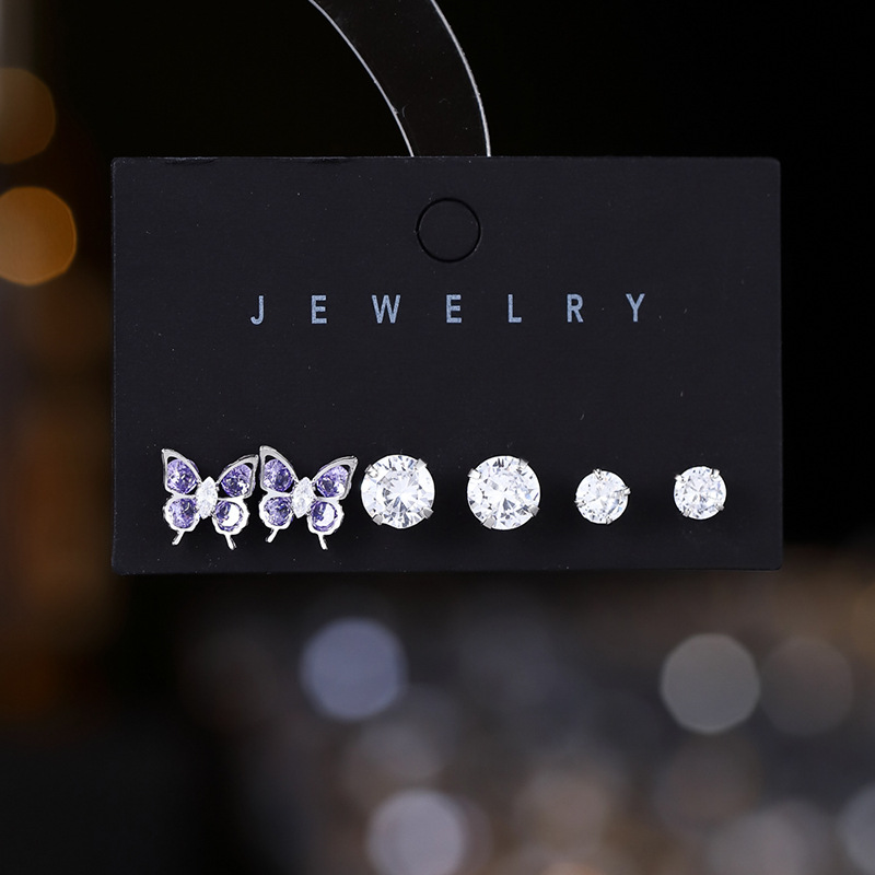 Set with zircon