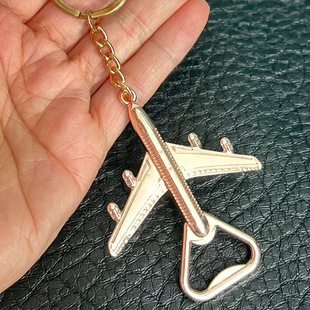 Cross-Border Hot-Selling Export Alloy Aircraft Bottle Opener Creative Wedding Souvenir Retro European Style Multi-Functional Beer
