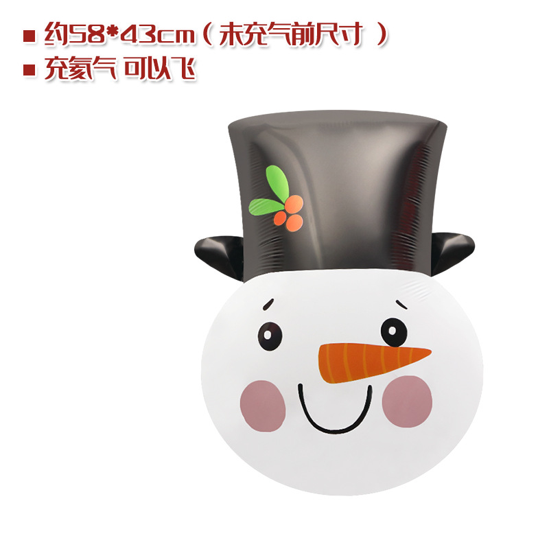 Tienda ventana Decoración Accesorios juguete globo Navidad caramelo muleta ancianos muñeco de nieve árbol de Navidad globo foto