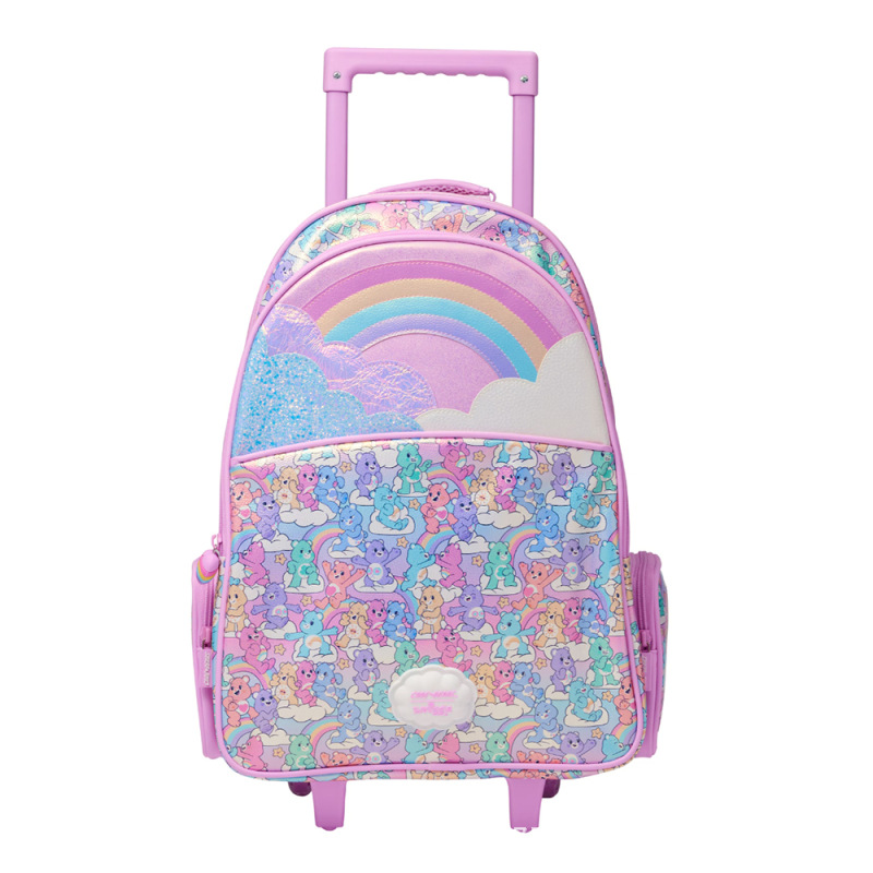 핑크 레인보우 베어 트롤리 학교 가방