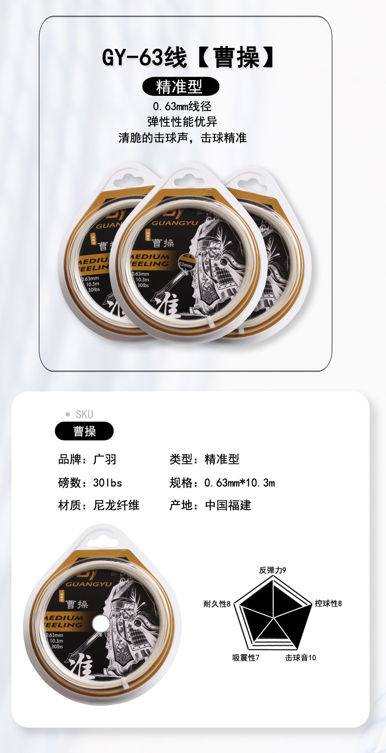 Badminton snaar duurzaam en elastisch voor badmintonracket_voghion.com