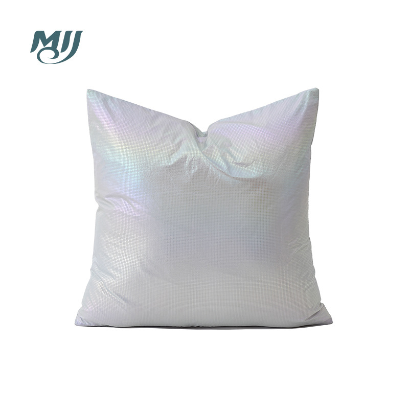 Estilo nórdico cojín de color brillante doble capa tela salón sofá almohada luz diseño simple almohada noche
