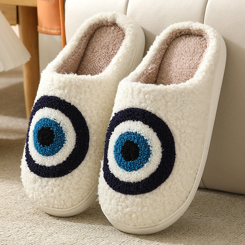 Unisex Casual Basic Cartoon Round Toe Home Slippers Cotton Shoes display picture 1