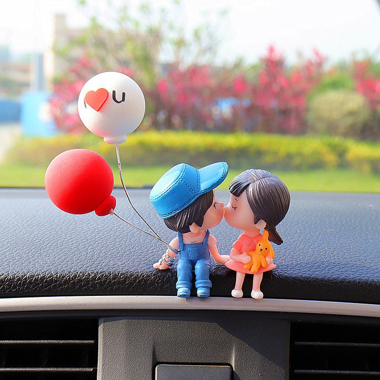 Celebridades de Internet, el mismo estilo, decoración de pareja de coche, joyería interior, decoración de consola central, espejo retrovisor de coche, decoración de pastel de pareja