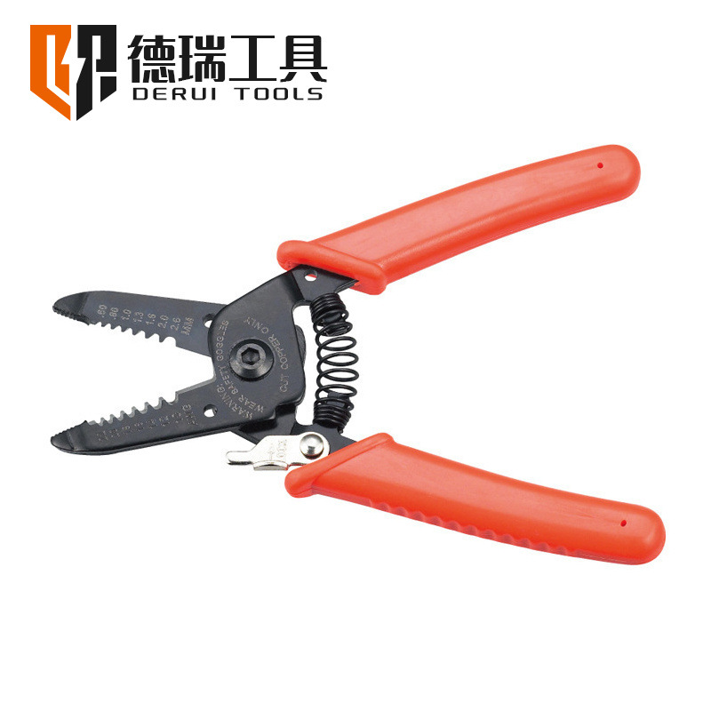 7寸单双色剥线钳 多功能剥线钳电工电缆剪刀剪压线剥线钳电工工具